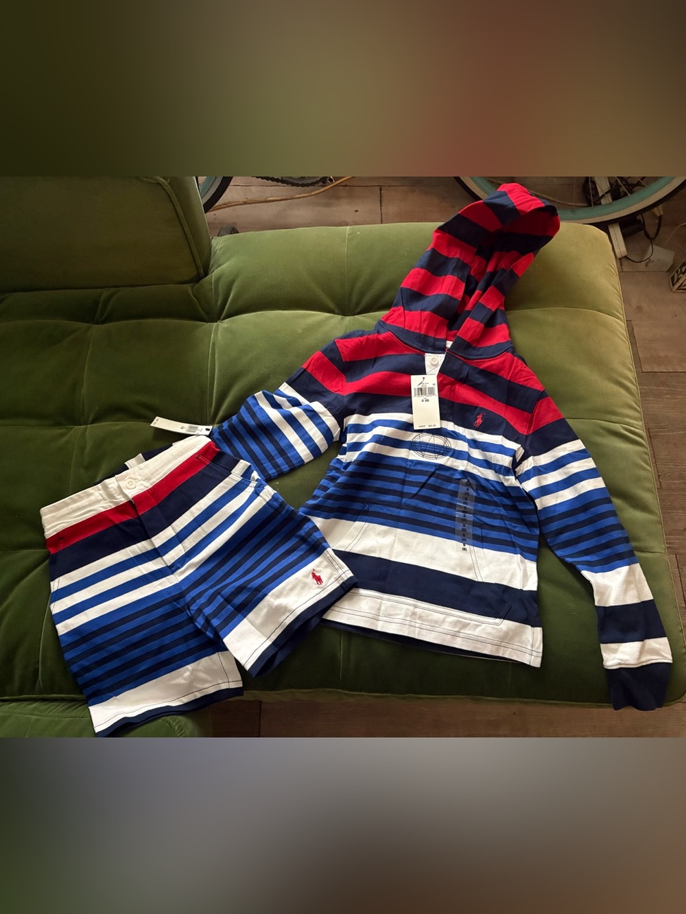 Polo boys short set size 8